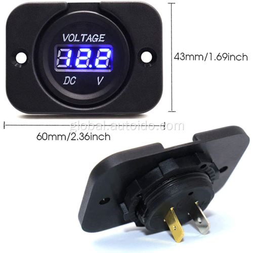 Voltmeter Lcd Waterproof Car Voltmeter Digital Display Panel Supplier